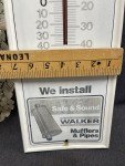 Vintage Walker Mufflers Advertising Thermometer, 7"x28