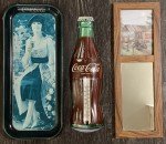 Coca-Cola Taylor Bottle Thermometer with Tray & Print