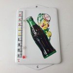 Coca Cola Porcelain Thermometer Gas Pump Sign
