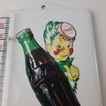 Coca Cola Porcelain Thermometer Gas Pump Sign
