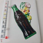 Coca Cola Porcelain Thermometer Gas Pump Sign