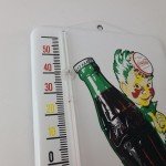 Coca Cola Porcelain Thermometer Gas Pump Sign
