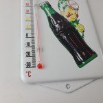 Coca Cola Porcelain Thermometer Gas Pump Sign