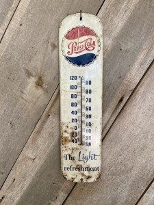 1954 Pepsi Vintage Advertising Thermometer