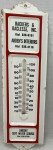 1960s Vintage Metal Advertising Thermometers - Rackers & Baclesse