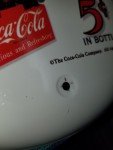 Coca-Cola Vintage Metal Thermometer Sign 17"x5