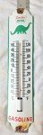 Sinclair Dinosaur Porcelain Thermometer Sign 12”