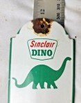 Sinclair Dinosaur Porcelain Thermometer Sign 12”