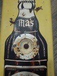 Vintage Ma's Root Beer Soda Tin Thermometer