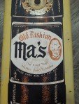 Vintage Ma's Root Beer Soda Tin Thermometer