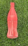 Vintage Coca-Cola Bottle Thermometer 29" Tin Sign