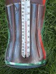 Vintage Coca-Cola Bottle Thermometer 29" Tin Sign