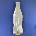 Coca Cola Embossed Tin Thermometer - Vintage USA