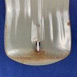 Coca Cola Embossed Tin Thermometer - Vintage USA