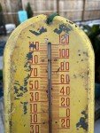 Tru Ade Orange Soda Antique Metal Thermometer Sign