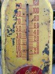 Tru Ade Orange Soda Antique Metal Thermometer Sign