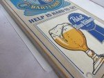 Vintage Pabst Blue Ribbon Beer Wall Sign