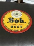 Rare 1950s Boh Beer Thermometer Bar Sign