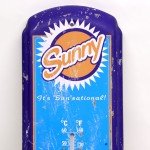 Vintage Orange Soda Pop Metal Wall Thermometer