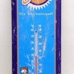 Vintage Orange Soda Pop Metal Wall Thermometer