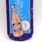 Vintage Orange Soda Pop Metal Wall Thermometer