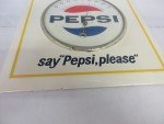 Vintage Pepsi Cola Square Tin Wall Thermometer