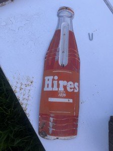 Hires Root Beer Antique Metal Thermometer