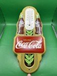 Coca Cola Vintage Embossed Advertising Thermometer