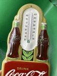 Coca Cola Vintage Embossed Advertising Thermometer