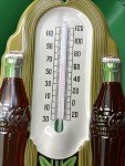 Coca Cola Vintage Embossed Advertising Thermometer