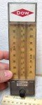 Vintage Dow Thermometer for Man Cave Decor