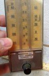Vintage Dow Thermometer for Man Cave Decor