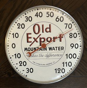 Vintage OLD EXPORT Beer Thermometer - 12”