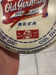 Vintage German Beer Advertising Round Thermometer