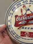 Vintage German Beer Advertising Round Thermometer
