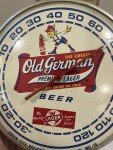 Vintage German Beer Advertising Round Thermometer