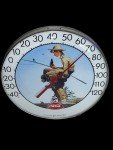 Coca-Cola Fishing Boy Vintage Thermometer by Rockwell