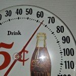 Coca-Cola Jumbo 12" Vintage Thermometer Sign