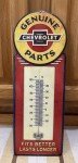 Chevrolet Metal Thermometer Sign - Vintage Wall Decor
