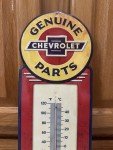 Chevrolet Metal Thermometer Sign - Vintage Wall Decor