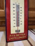 Chevrolet Metal Thermometer Sign - Vintage Wall Decor