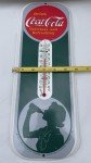 Coca-Cola Silhouette Girl Thermometer - 1984