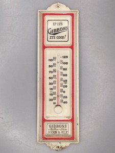 Lion Gibbons Beer Brewery Thermometer - Wilkes-Barre