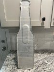 Rolling Rock Beer Bottle Wall Sign with Thermometer