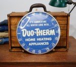 Vintage Dou-Therm Round Glass Advertising Thermometer