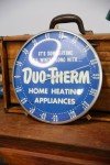 Vintage Dou-Therm Round Glass Advertising Thermometer