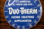 Vintage Dou-Therm Round Glass Advertising Thermometer