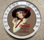 Coca-Cola Jumbo Dial Antique Advertising Thermometer