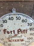 Fort Pitt Beer Vintage Metal Thermometer Wall Decor