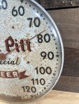 Fort Pitt Beer Vintage Metal Thermometer Wall Decor